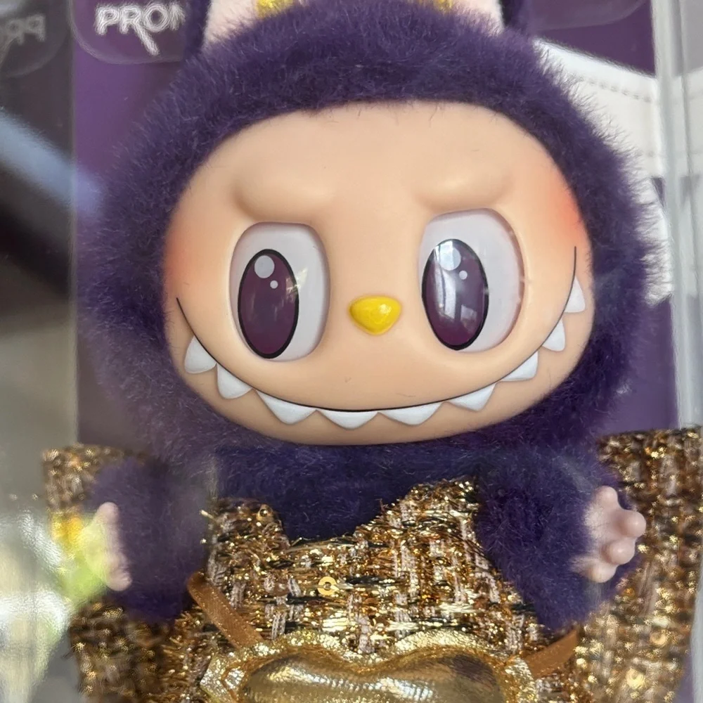 Pop Mart Labubu x Pronounce Wings of Fortune Vinyl Plush Purple Gold Figure